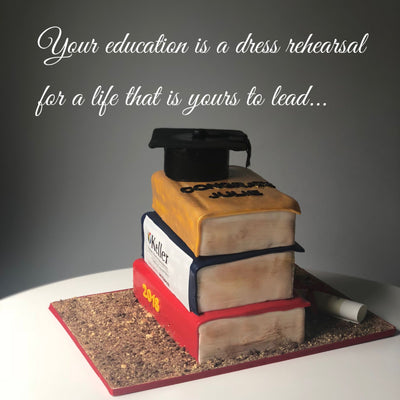 Custom Keller university graduation cake